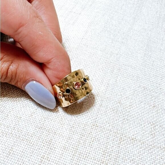 Vintage gold diamond ring N578 - Picture 5 of 6